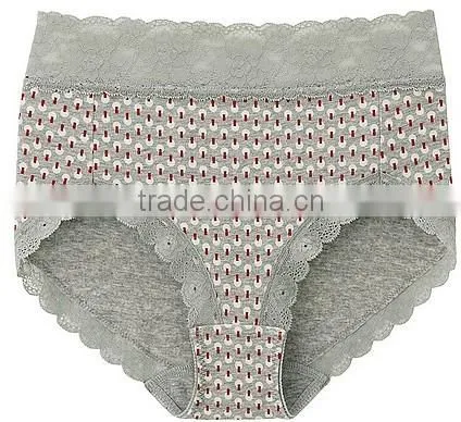 Ladies cotton soft high waist briefs