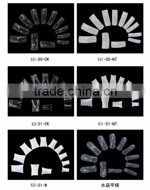 wholesale different styles of acrylic nail tips 70pcs 100pcs 200pcs 500pcs box