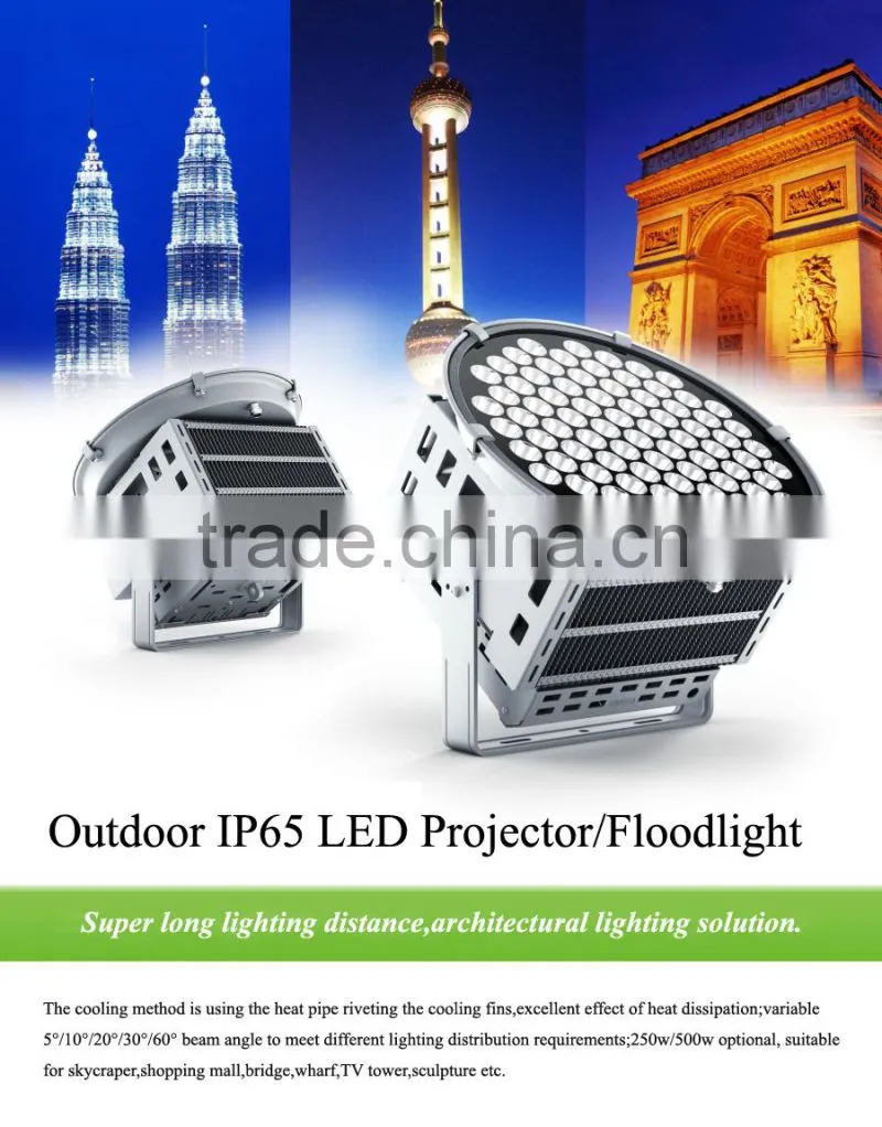 Architecture lighting solution,Meanwell driver 250w 500w LED Flood Light