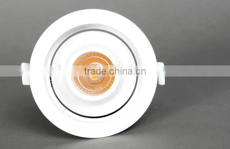 10W high lumens led downlight with pig mouth