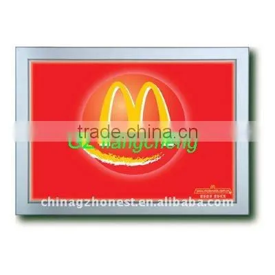 Aluminium frame LED Ultra Thin Advertising Display