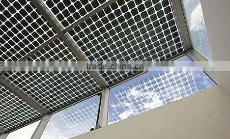 BIPV Roofing Solar Panel, Transparent Glass Solar Panel