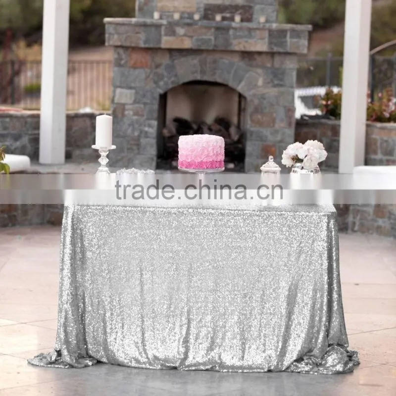 60*102" Royal Blue Wholesale Rectangle Sequin Table Cloth