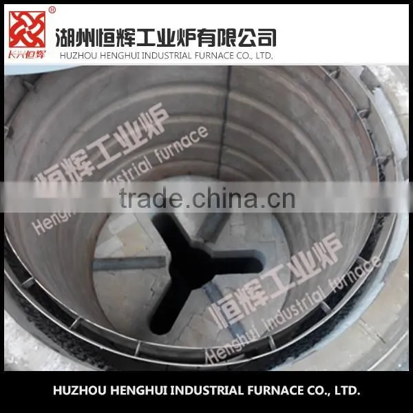 ISO9001 75KW Motor rotor heat furnace with hydraulic rises cover
