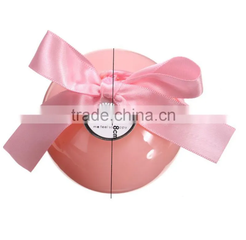 plastic round ball wedding favors candy box christmas gift box