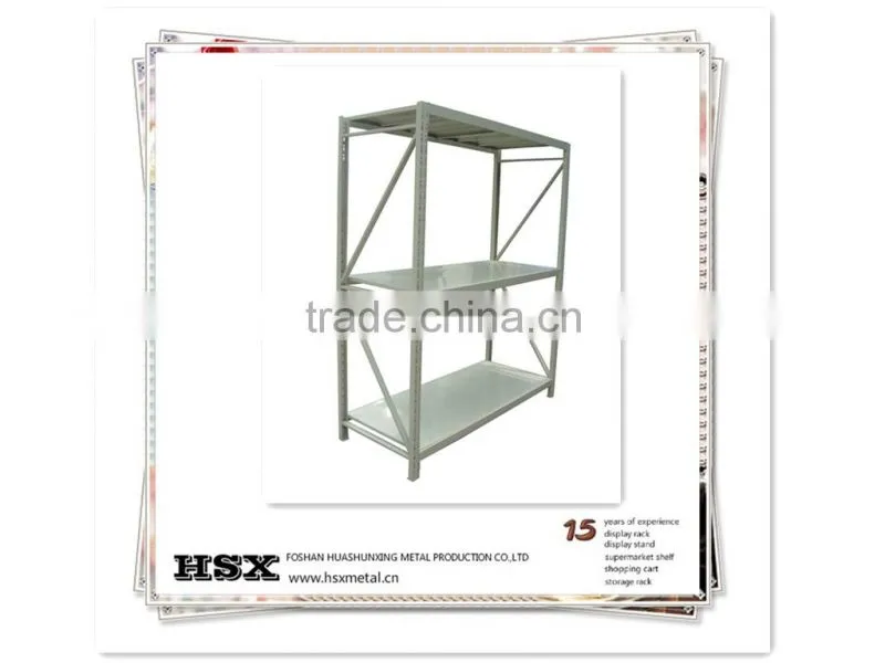metal warehouse heavy duty loading pallet storage pole shelf/medium-duty storage shelf