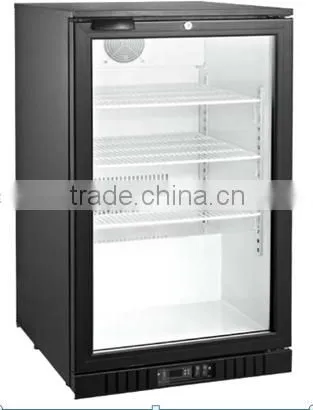 Single Glass Door Display Cooler 108L