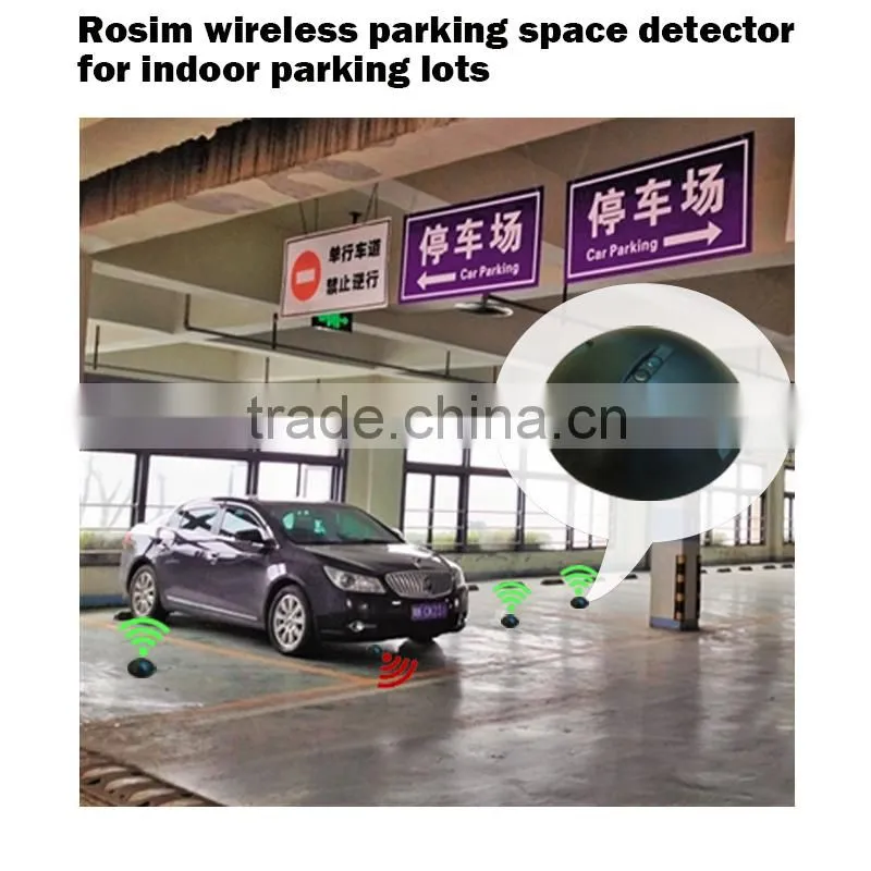 Wireless motion sensor parking space sensor of magnetic and optic for smart parking system
