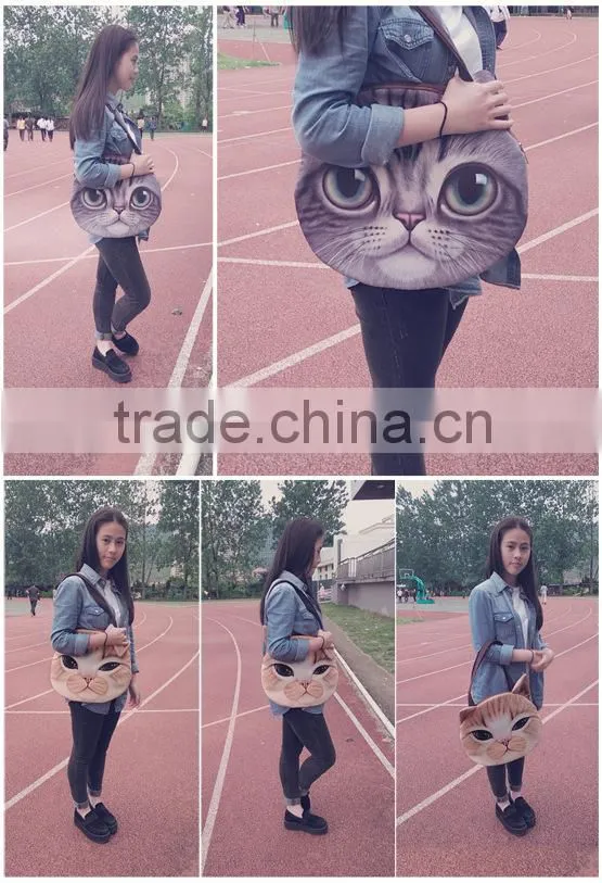 Aimigou wholesale personalized animal face coin purse cute cat purse