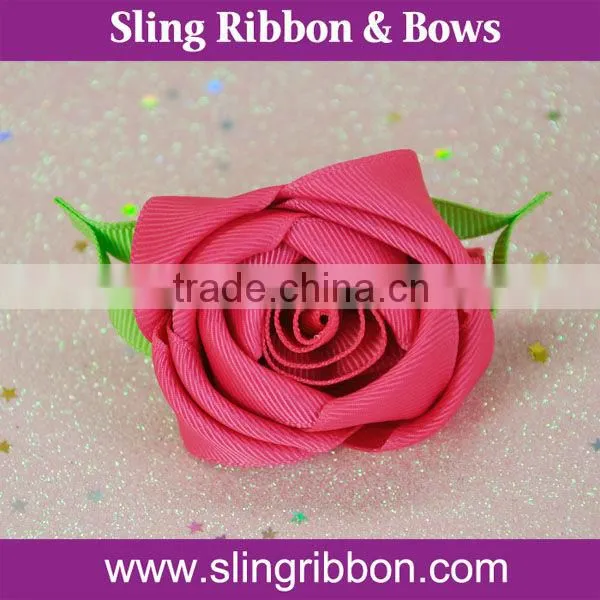 Wholesale New Arrival Grosgrain Ribbon Flowers For Garment Accessories