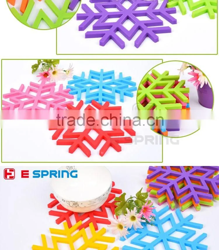 Table decorative mesh snow style silicone table mat