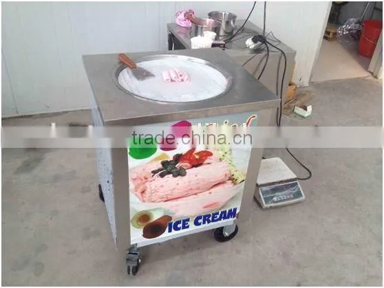 professional one pan ice crem frying machine /fried ice cream machine for sale