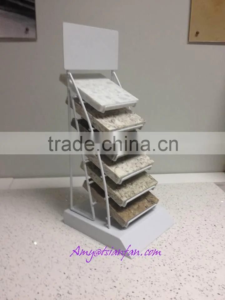 rotatable marble countertop display cabinet marble display rack