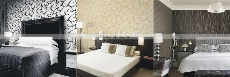 pvc wallcovering, wallpaper/wall paper modern for home walls