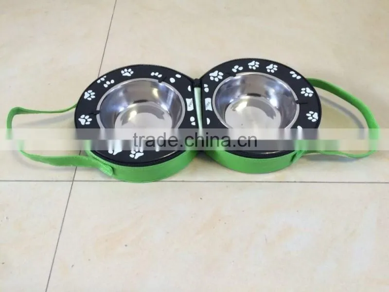 New Design Travel folding dog bowls,travel dog bowl for wholesale