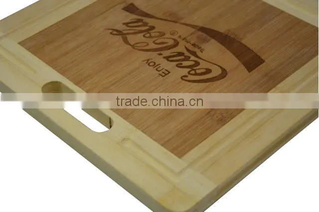Promotional Gift Bamboo Cutting Board with laser-words