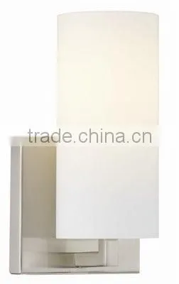 Best price Single Square Sconce power outlet hotel glass wall lamp