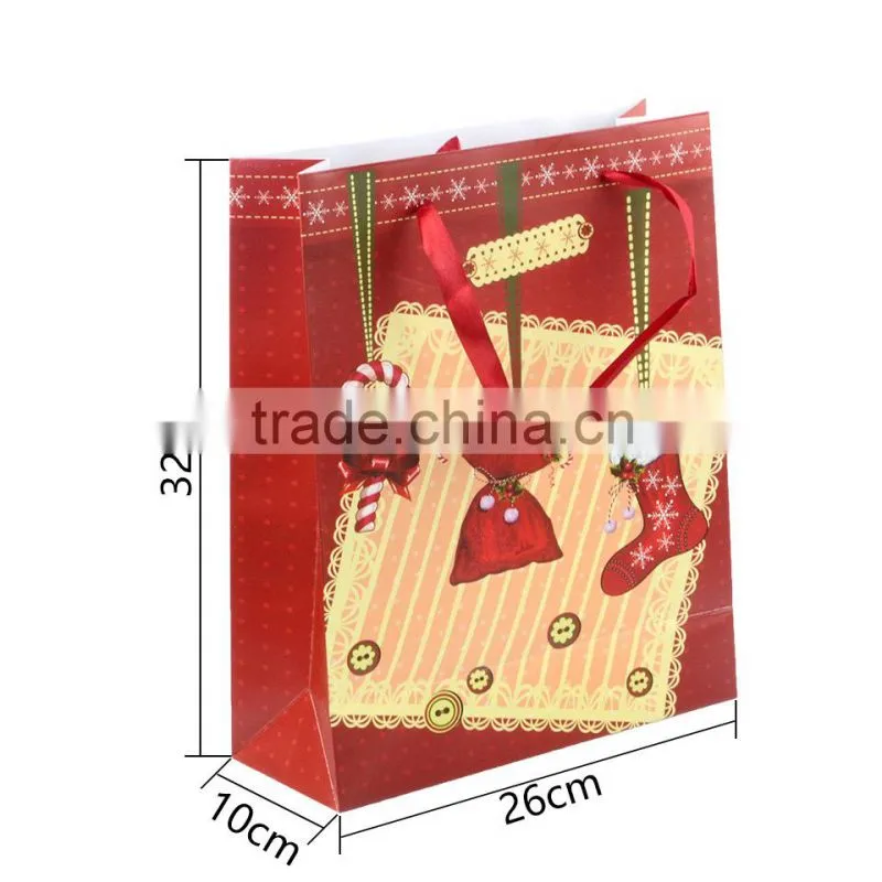 Special Custom Made printed oem large paper christmas gift bags