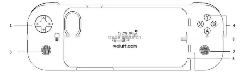 GamePad for iPhone 6 with 3000Ahm battery built in MFi certified