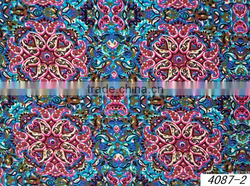 2014 fashion wholesale top 10 items woven rayon printed fabrics