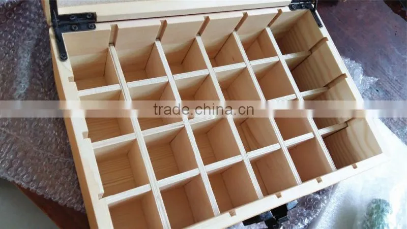 Hot sale luxury lacquer wooden essential oil case box