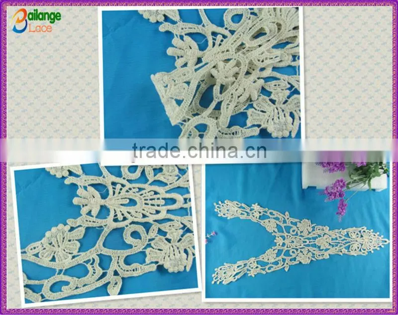 Dresses guipure lace Textile Embroidered machine embroidery lace collar for garment