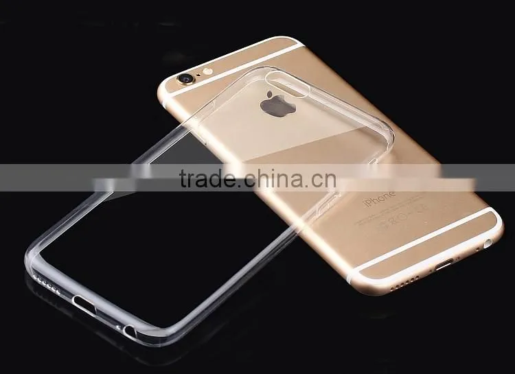 Hot Sell Transparent Soft TPU Case Silicone Cover for iPhone 6 6s for iphone 7 and iPhone 7 Plus Ultra Thin Mobile Phone Case