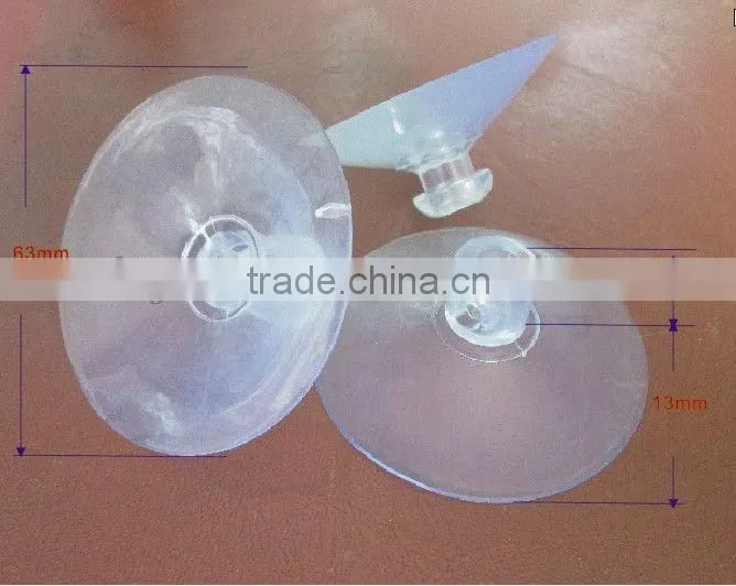47 58mm vacuum drawing strong super market silicone rubber suction cup Plastic Suction Wall Robe Hook Hangers