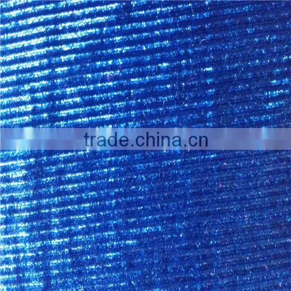polyester strip spandex korean velvet for garments fabric