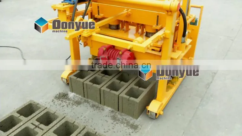 top supplier DONGYUE QT40-3A egg laying moving hollow block machine
