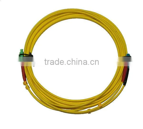 High quality fiber optic FC patch cord/fc duplex patch cord with 2.0mm black boot for FTTH