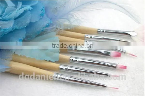 Nylon hair wood handle Nail Painting Brush