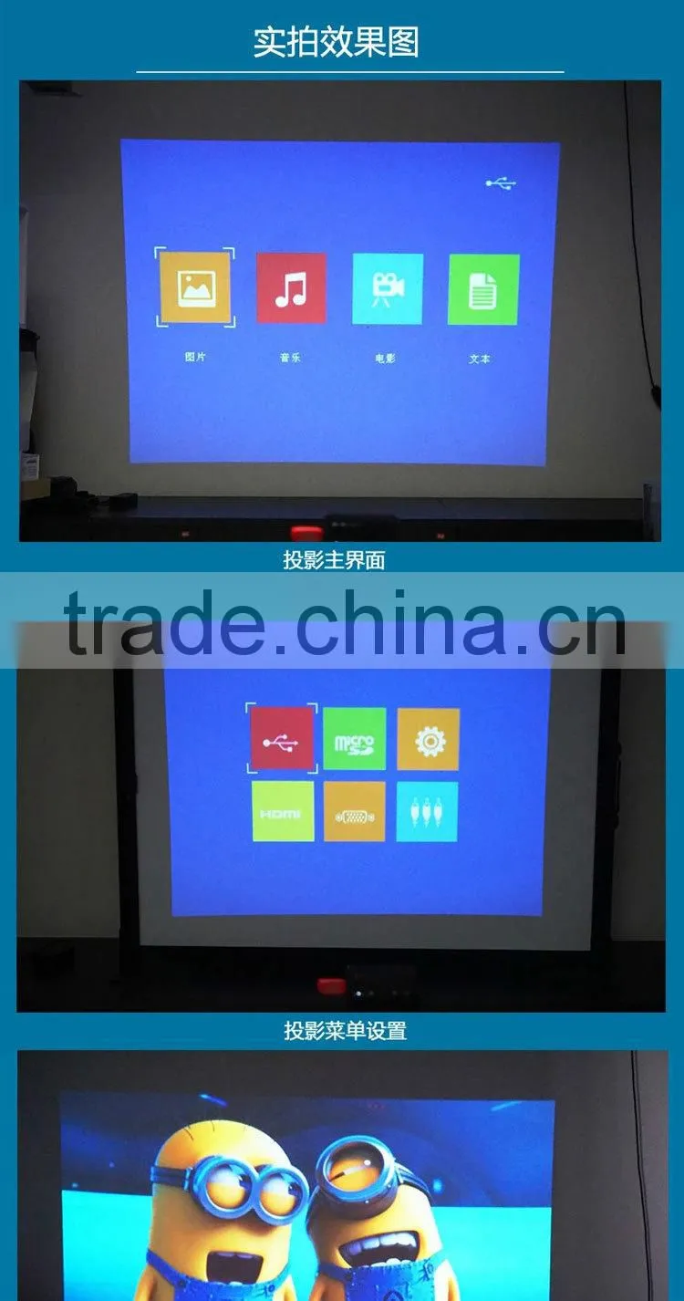 Full hd 1080p 3d Cinema Proyector Movie Office Dlp Link Video Projector Portable Mini Led Projector