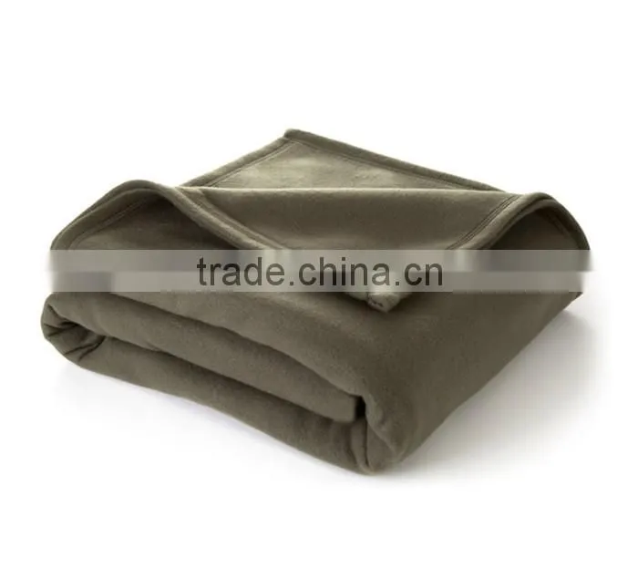 solid color super soft wholesale polar fleece full/queen blanket,hotel blanket