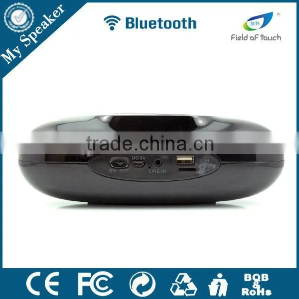 S309 Silver color Stereo sound bluetooth speaker with NFC,bluetooth radio with USB
