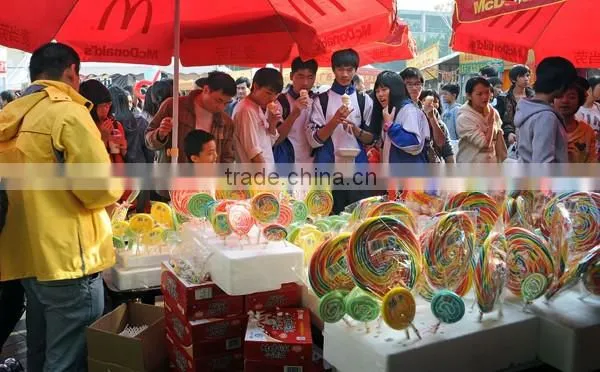 85g Yellow&White Heart Shape Lollipop Candy