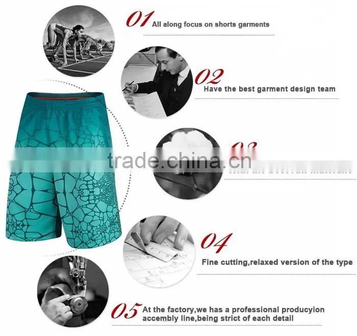 Fashion mens design your own blank board shorts wholesale