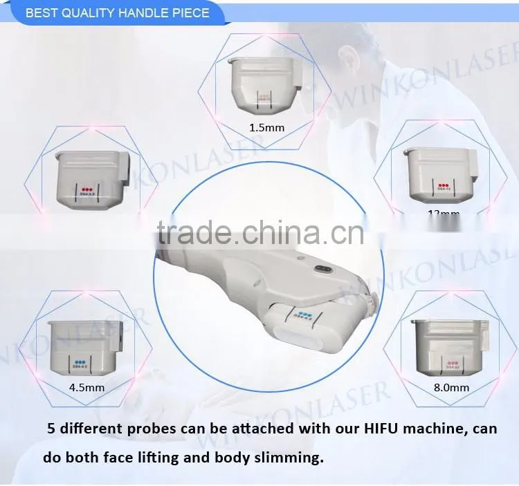 Winkon newest beauty & personal equipment hifu ultrasound machine & wrinkle removal hifu face lift