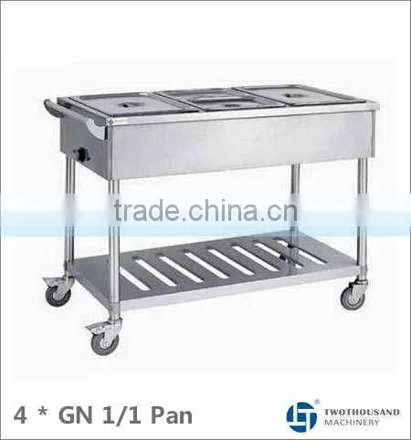 Bain Marie with Trolley - 4 x GN 1/1, S/S, CE, TT-WE1201B