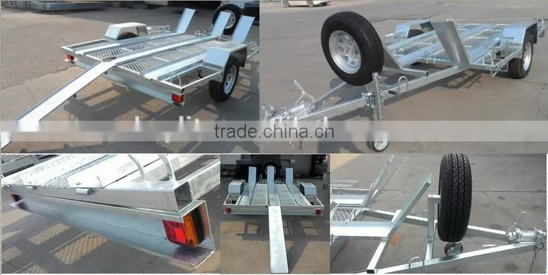 galvanized motorbike trailer