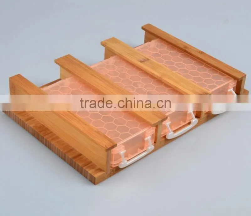 3 Drawers Vegetabel Wood Bamboo Cutting Board with Storage box