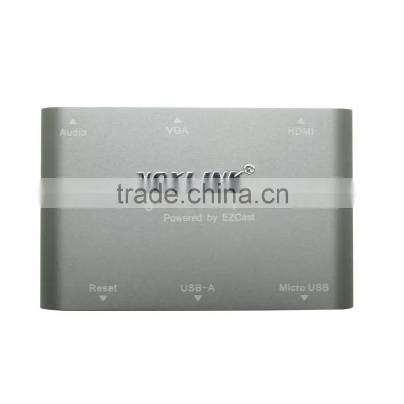 Hot Selling Best Quality VOXLINK Digital AV Adapter With HDMI And VGA+Audio Dual Display Converter Dark Gray