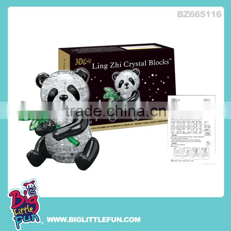 Building block toy, shark shape crystal block with light