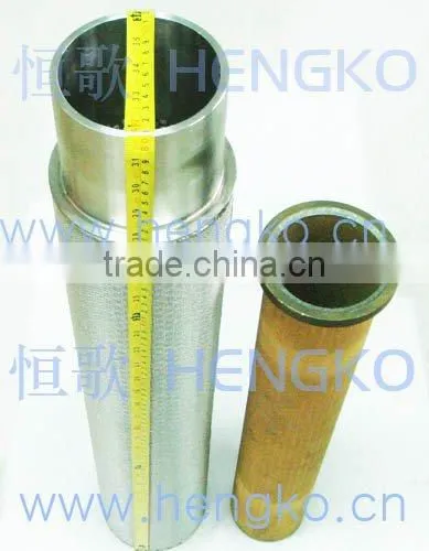 Sintered porous metal pipe filter