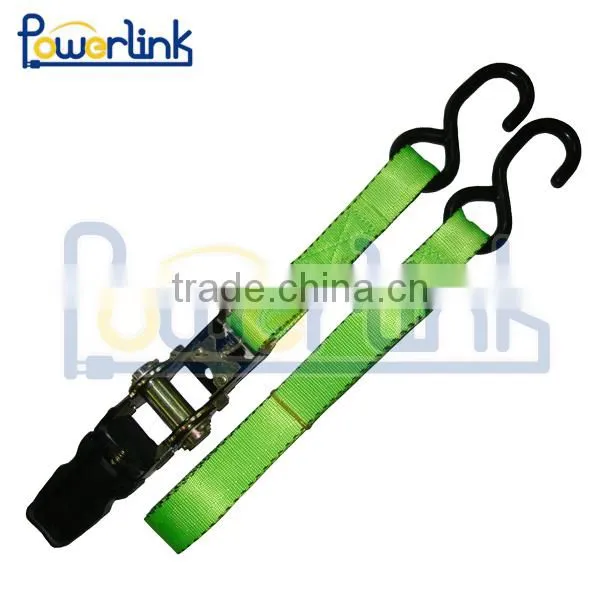 H70197 2 Inch x 27 ft. Heavy Duty Ratchet Tie Down Strap Up To 10000 lbs. With Dual J-Hook