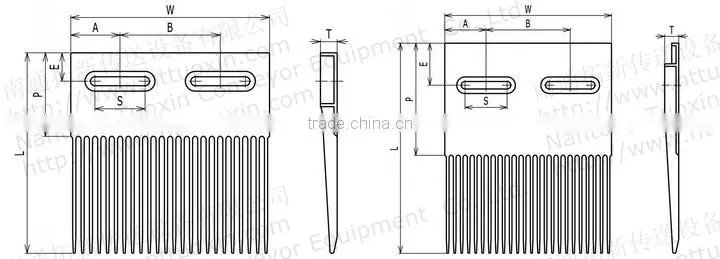 Finger Transfer Plates 3110 Modular Conveyor Belt