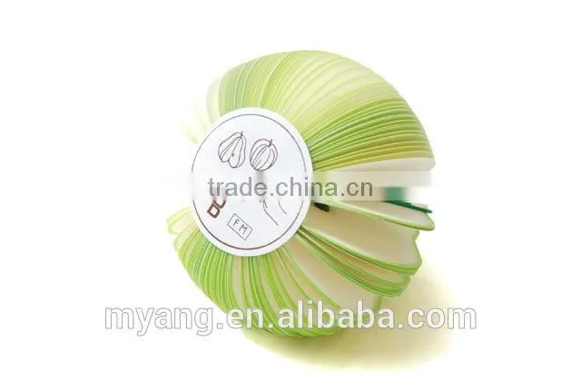 Promotional 3D fruit apple, pear watermelon shaped wholesale note paper fruit memo pad