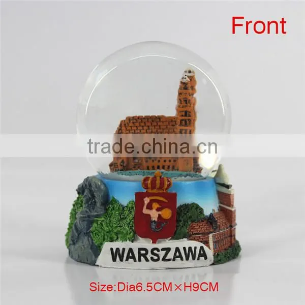 Handmade snow globe for tourist souvenir