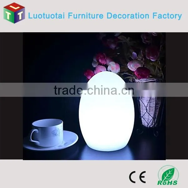 Big size egg shape LED table lamp with inductive charging