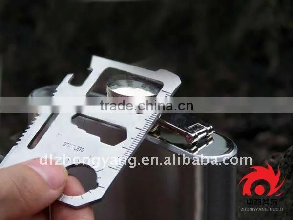 multi-function stainless steel portable camping outdoor credit card knife